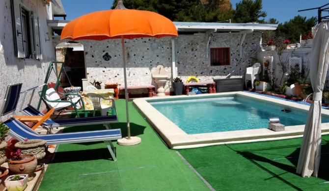 2 bedrooms house with shared pool garden and wifi at Porto Cesareo Lecce 1 km away from the beach